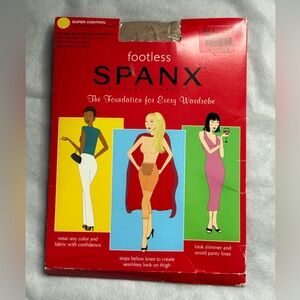 SPANX Footless Shaping Tights - Red Packaging